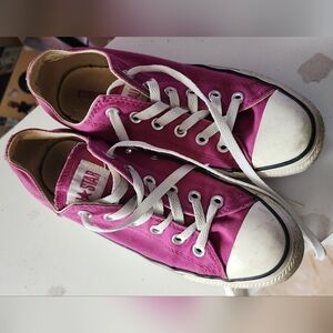 Converse Purple Low Top Sneakers